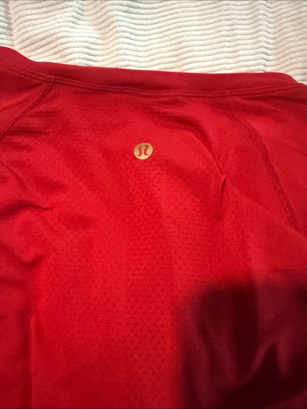lululemon athletica Red Long Sleeve Tee